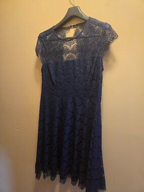 Kash and Jess navy blue dress L new with tag